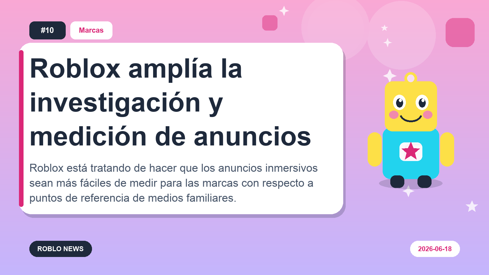 Roblox amplía la investigación y medición de anuncios
