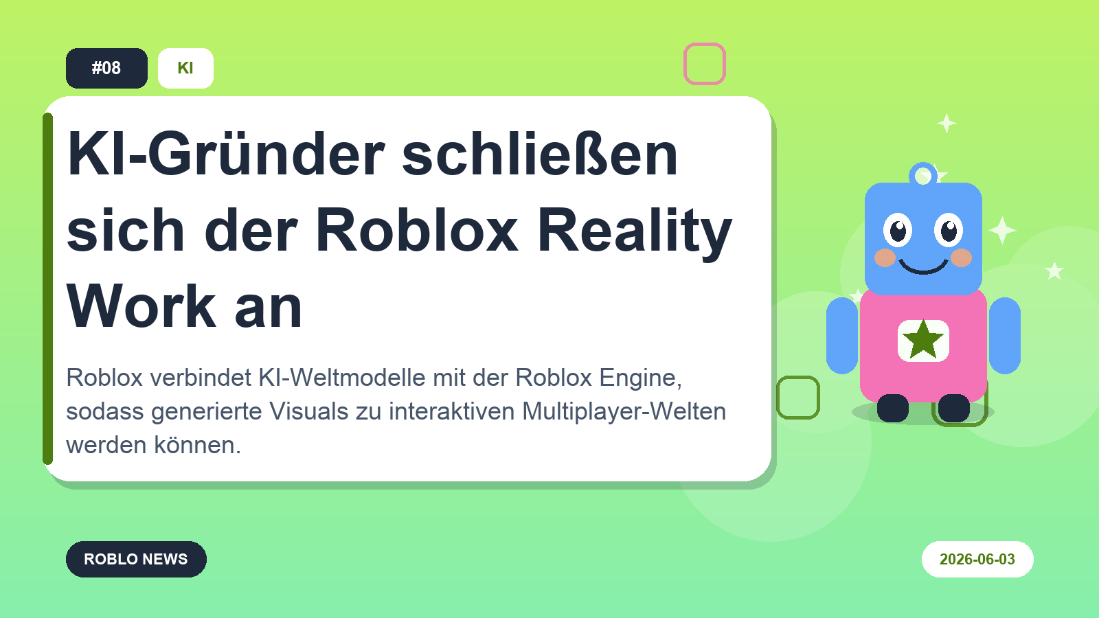 KI-Gründer schließen sich der Roblox Reality Work an