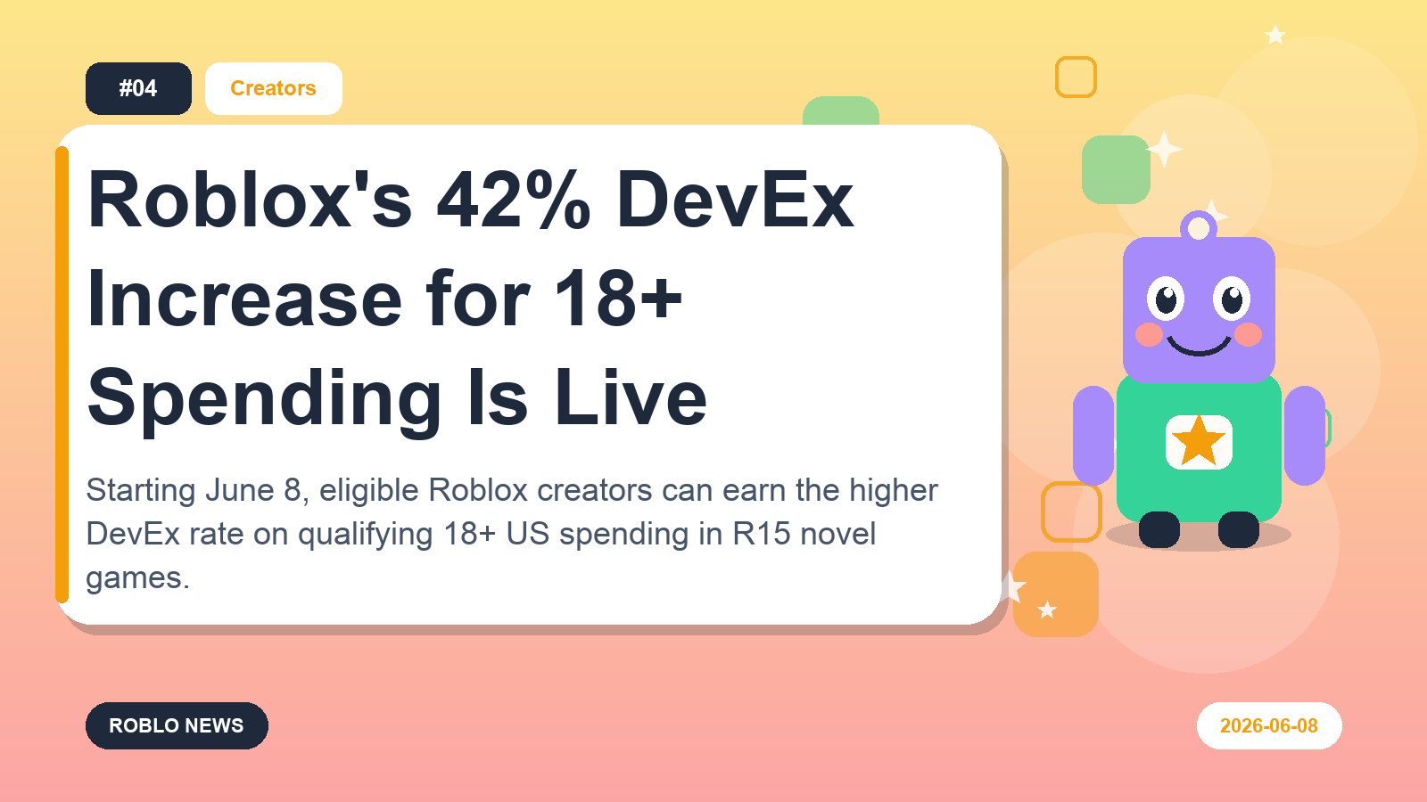 Roblox's 42% DevEx Increase for 18+ Spending Is Live