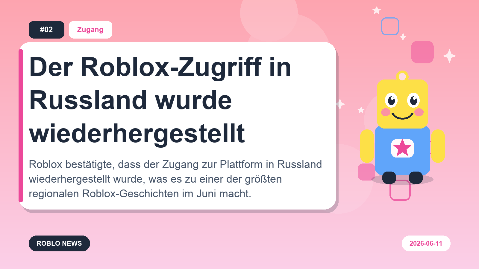 Der Roblox-Zugriff in Russland wurde wiederhergestellt