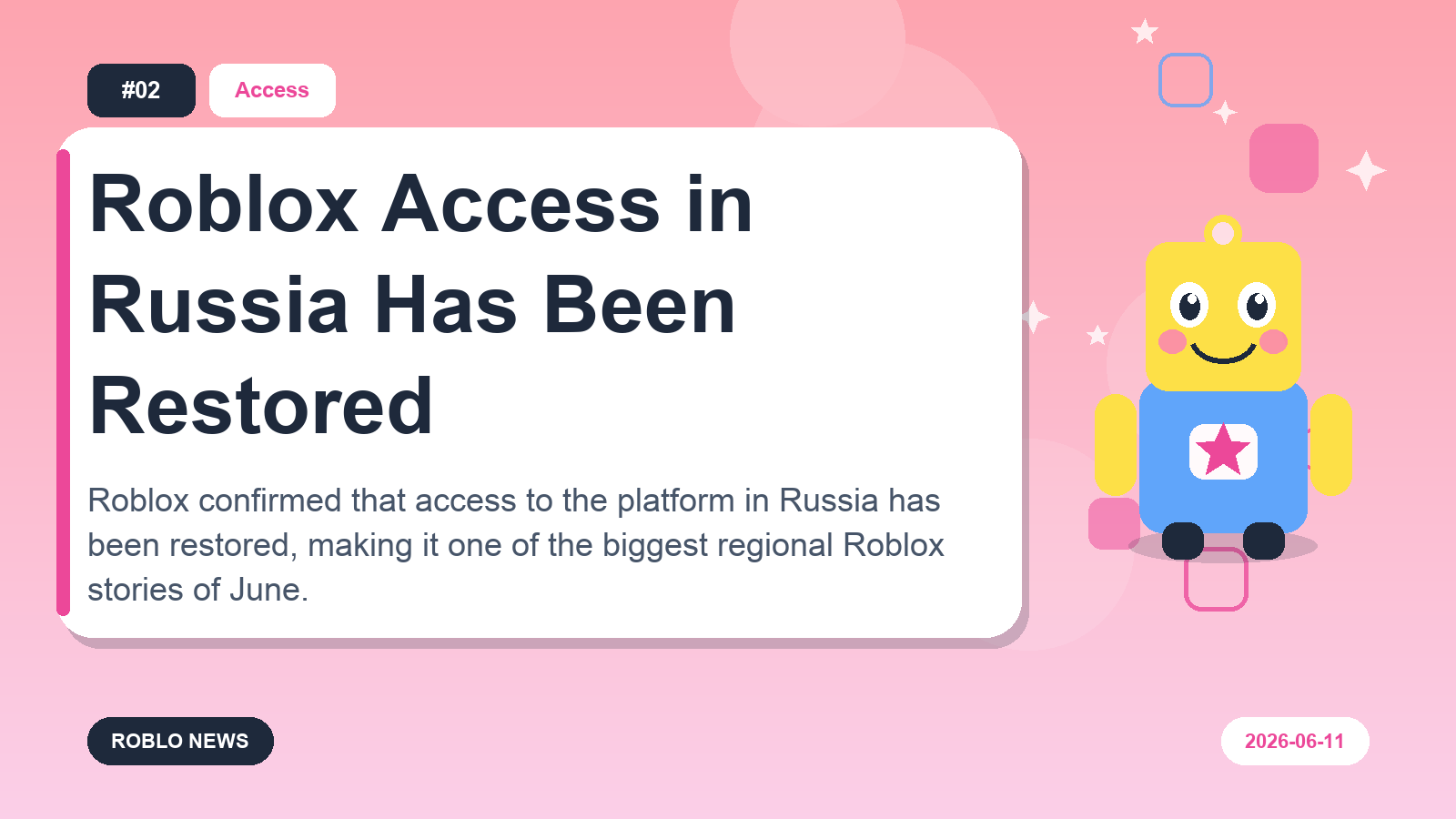 Roblox Access in Russia Has Been Restored